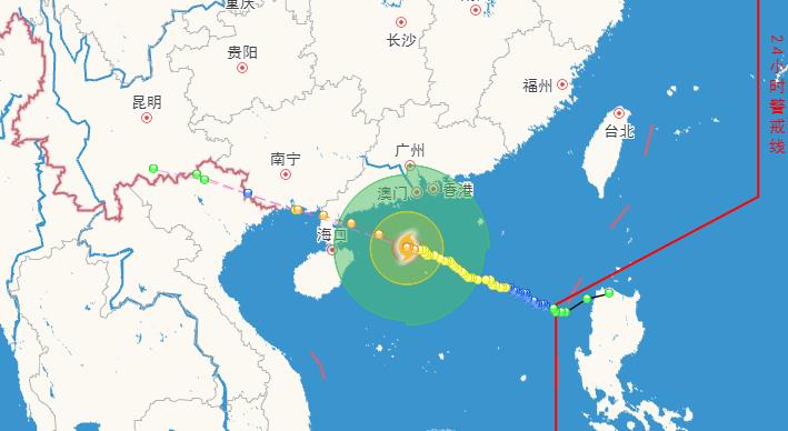 2023年4号台风7月17日实时路径图 “泰利”最新台风路径