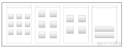 移动UI设计中的7种主要导航模式_网格布局_06